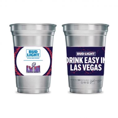 BALL Aluminum 12 Cups - 16 oz. Cold-Drink Cups with the BALL name & logo